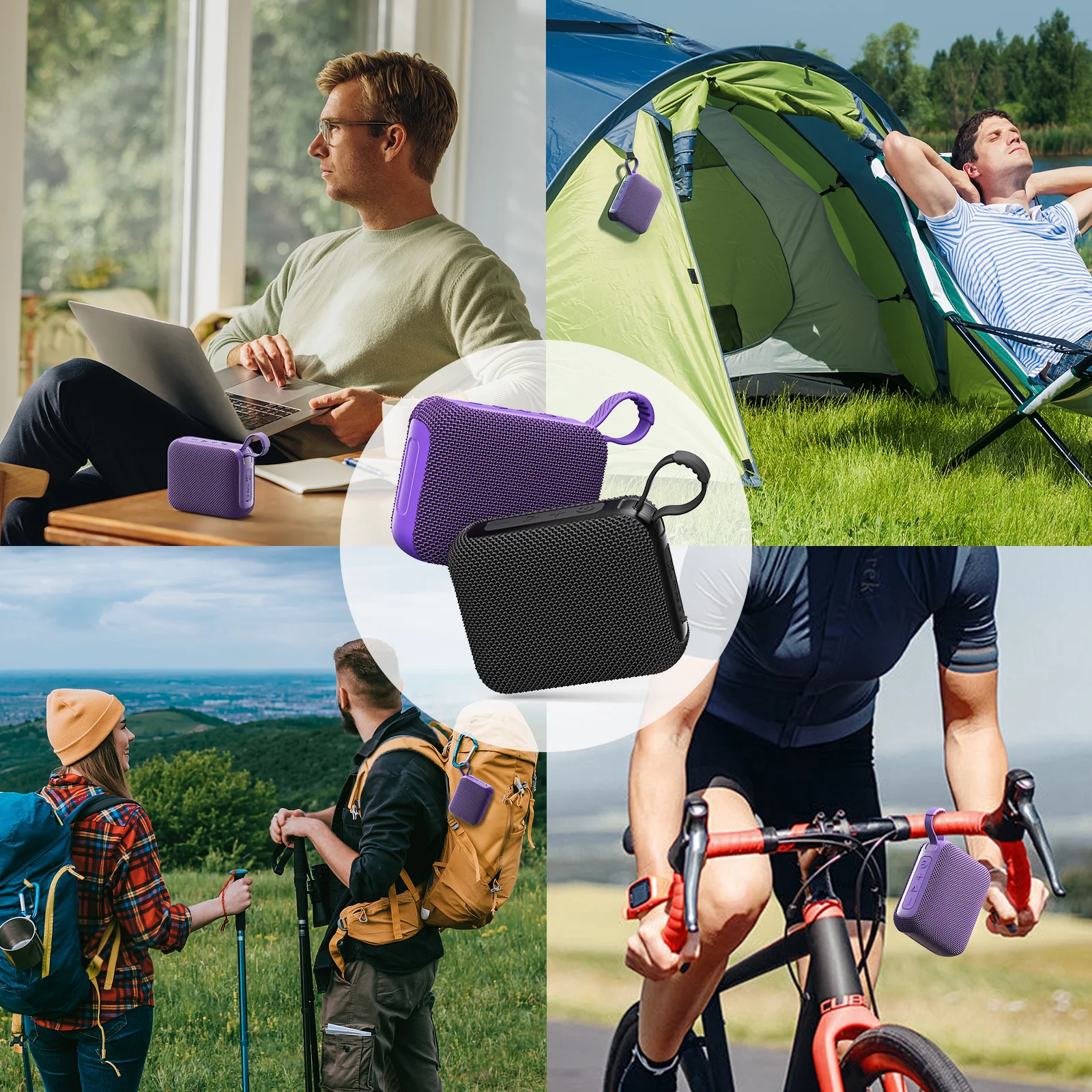 Bluetooth Speakers TWS 10W Enhanced Bass Portable Outdoor Wireless Speaker 30Hrs IP7 Waterproof Shower Speaker Bluetooth 5.3