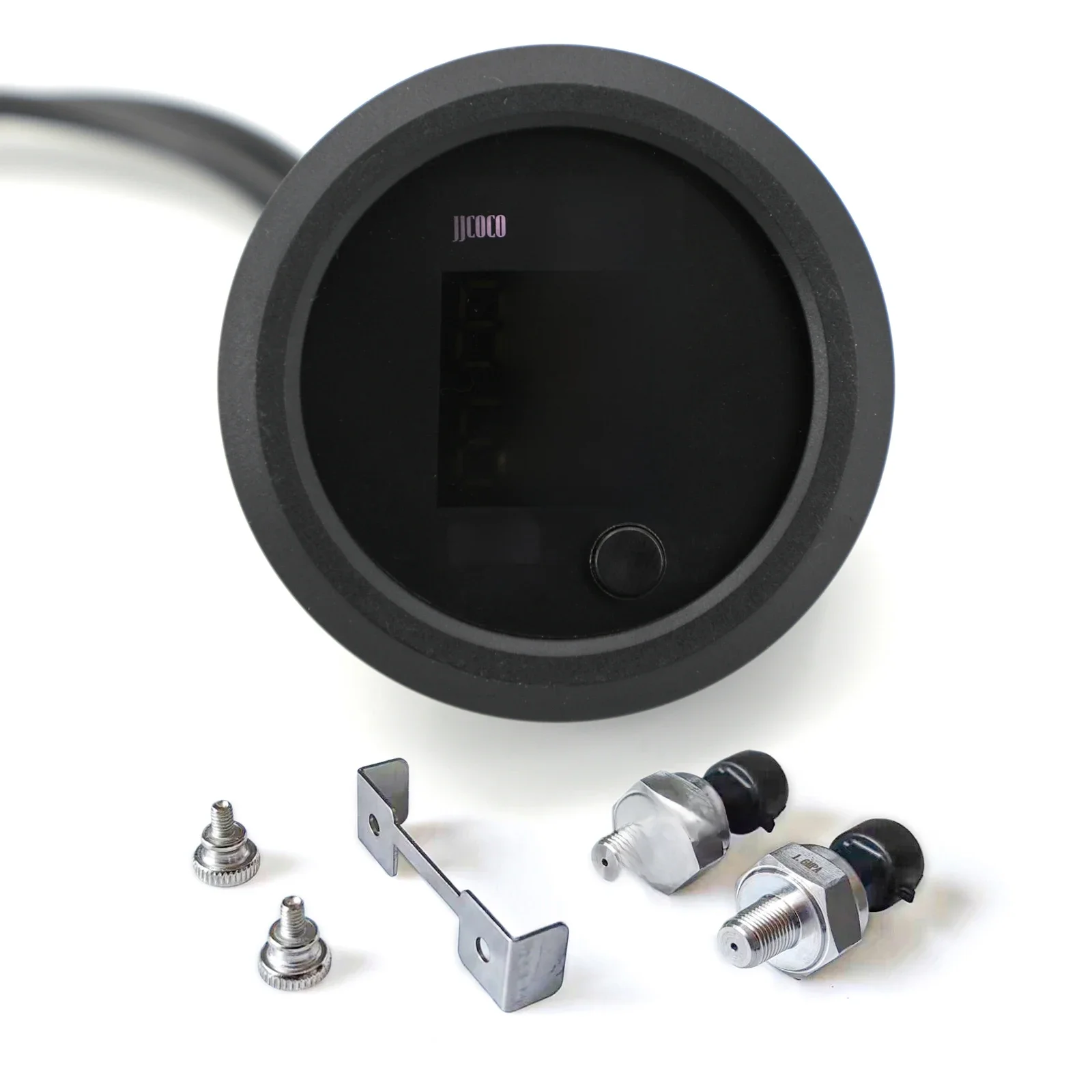 12/24V 0-232PSI/16BAR série S Ultra-mince rond 52mm double affichage LED rouge et bleu et blanc manomètre de pression d'air système de Suspension aérée