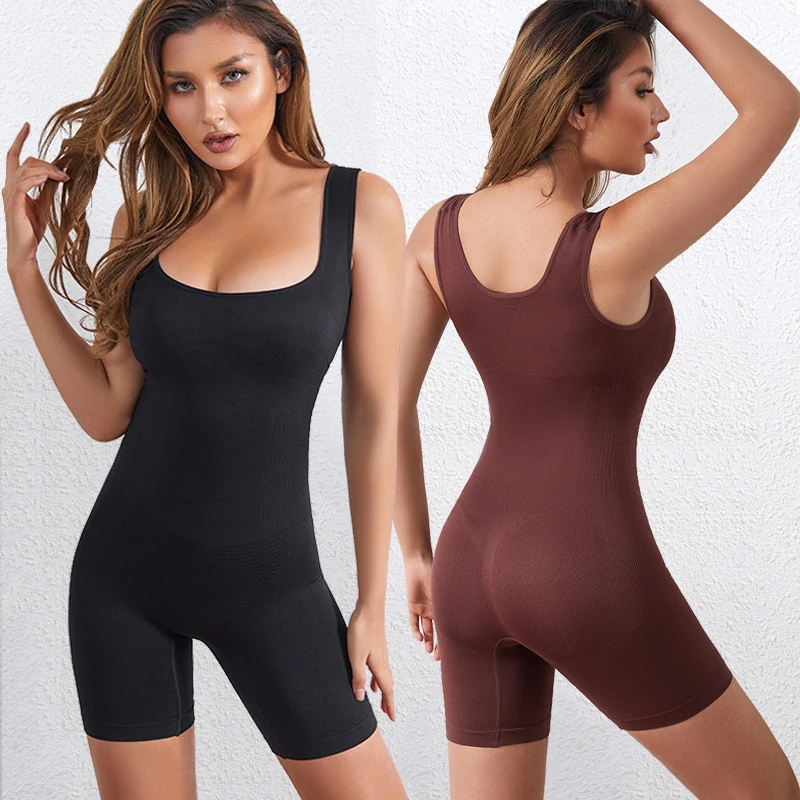 Aishang Women's New Sexy Backless Tank Rompers Top Bodycon One Piece Halter Sleeveless Bodysuit Short Jumpsuits