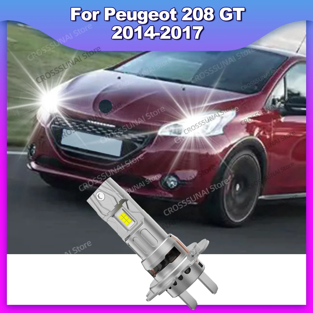 

2/4 шт. светодиодная лампа для фар для Peugeot 208 GT 2014 2015 2016 2017