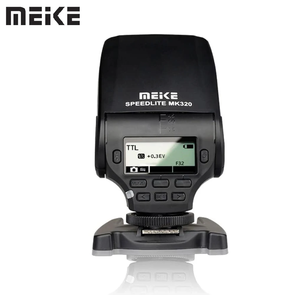 

MeiKe MK 320 LCD TTL GN32 Mini Speedlite Flash LED Light For Nikon J1 J2 J3 D7100 D5300 D5100 D5200 D5000 D3300 D3200 D3100 D750