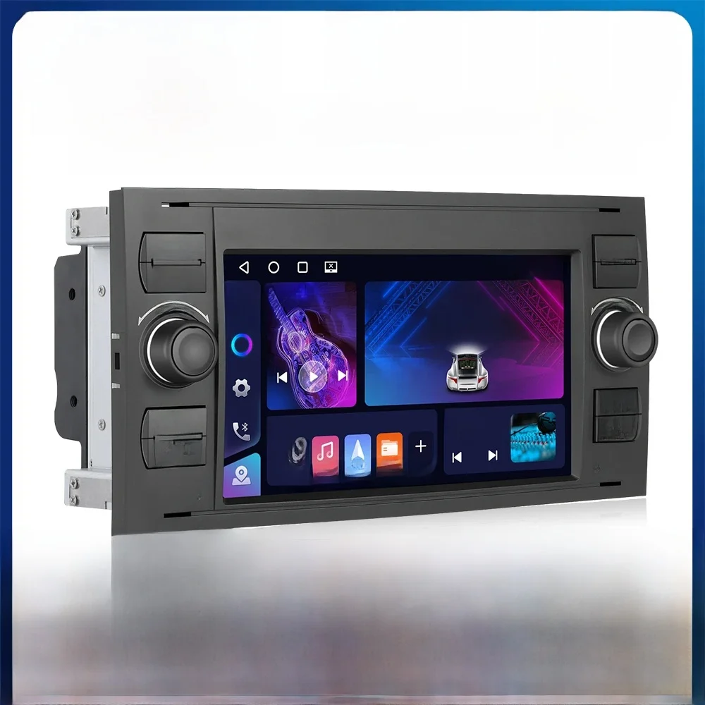 Camecho 4 64G Autoradio Voor Ford Focus 2 Mondeo S C Max Kuga Fiesta Fusion Carplay Android Auto Gps Stereo Multimedia Speler - afbeelding 2