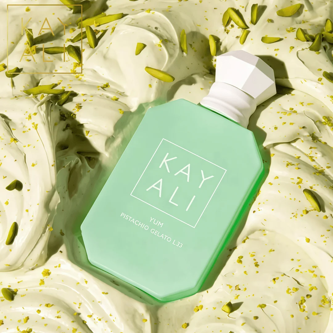 KAYALI Yum Pistachio Gelato33 Pistacho Dulce Gourmand, Crema Batida y Azúcar de Malvavisco