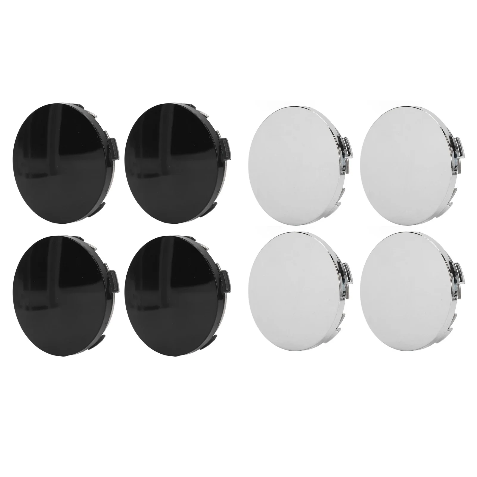 4 pièces 60mm capuchon de moyeu central de roue de voiture avec anneau en fer élégant couvercle de moyeu de jante centrale de pneu de roue universel pour capuchon central de roue de véhicule