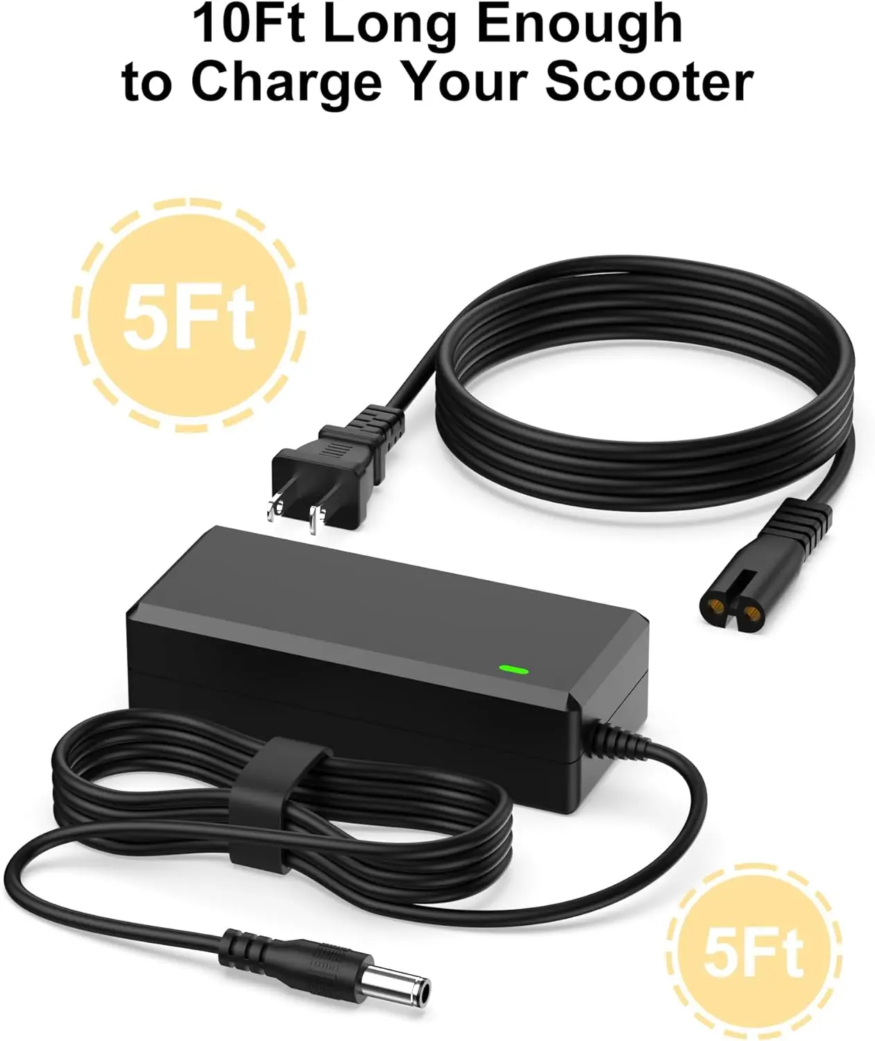 54.6V 2A Electric Scooter Charger Compatible with GOTRAX GXL V2, G2, G3, G4, Apex, Glider, XR Elite, XR Ultra Electric Bike