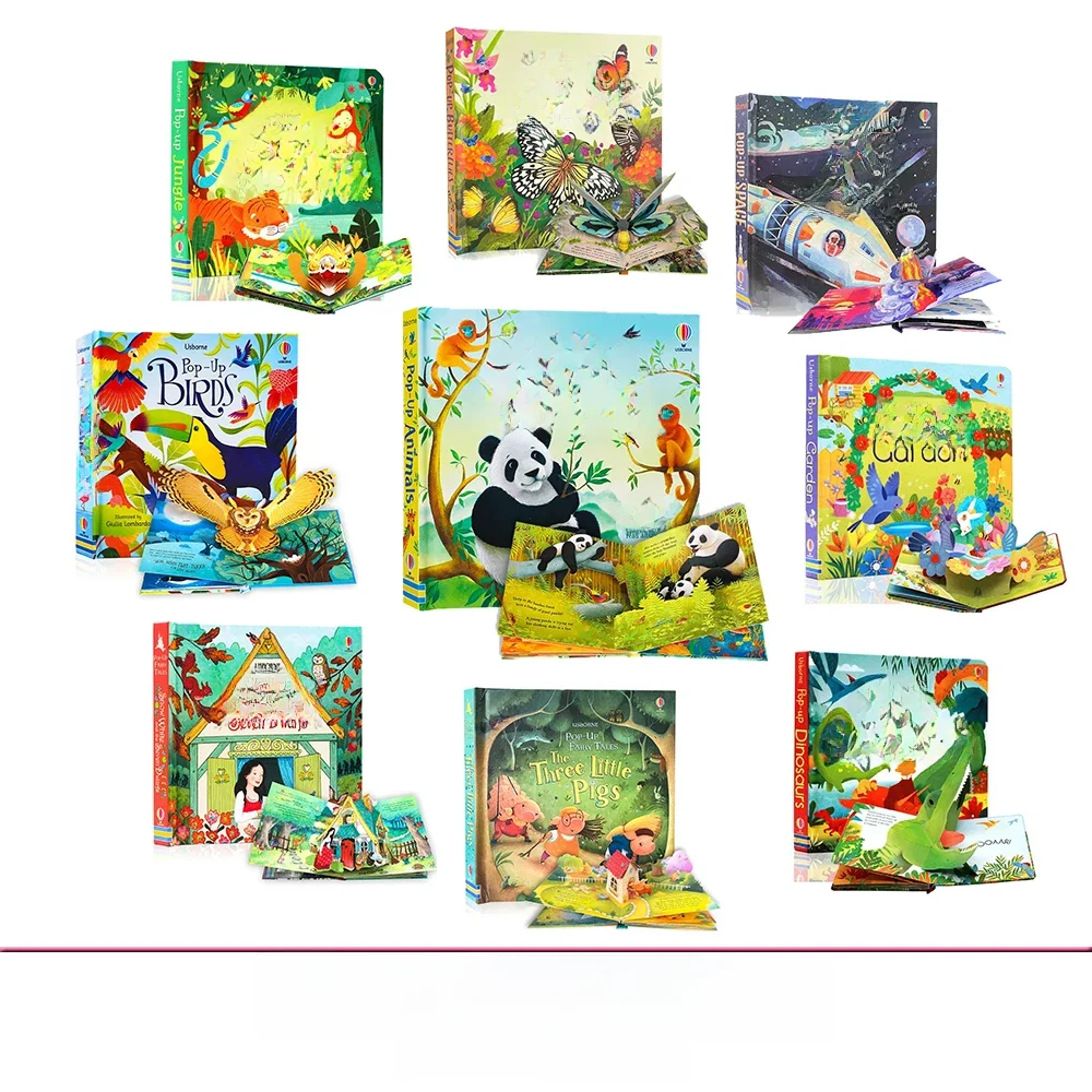 Kinder Pop Up 3D Klappe Bild Englisch Bücher Märchen Gutenacht Lesen Buch Erleuchten Lernen Spielzeug Kinder Geschenk Montessori