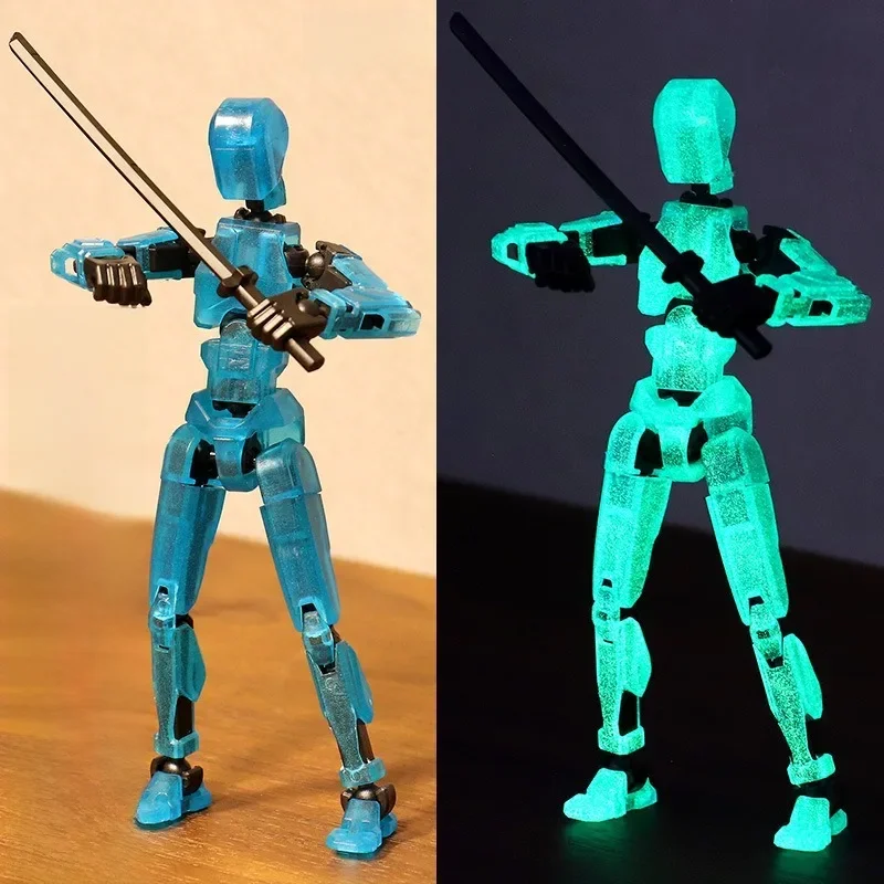 1/2/4/9 pièces lumineux Titan 13 figurines d'action T13 Figure 3D imprimé multi-articulé mobile chanceux 13 figurine Nova Figure factice