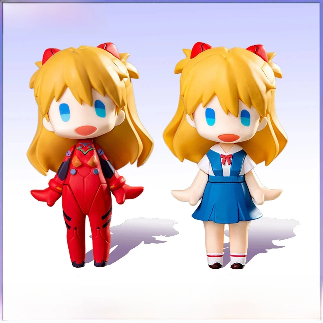 Asuka Langley Soryu Q Version Pixel Style Figure 13CM Anime modèle jouet pour les Fans d'Evangélion cadeau parfait pour les enfants cadeau de collectionneurs
