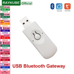 RAYKUBE B4 USB Bluetooth Gateway for Tuya APP Smart Door Lock Wifi Hub Bluetooth Smart Wireless Adapter Remote Control