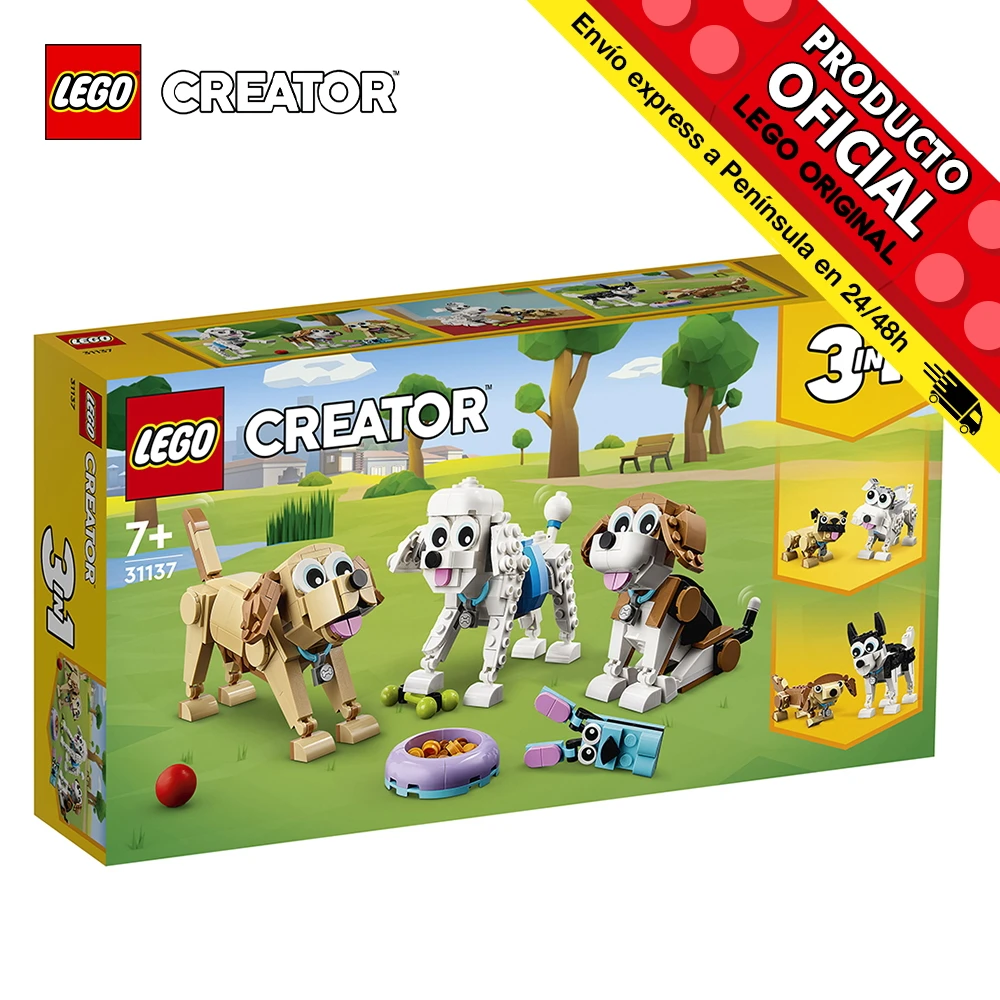 Lego Creator 3en1 Adorable Dogs 31137 Toys Kids Girls Blocks original Store Official License New bricks bricks Gift Male Female Adult Toys