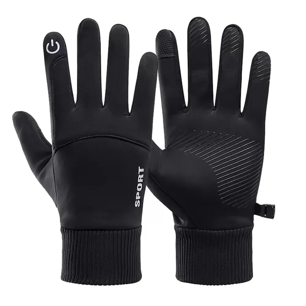 AliExpress NONE Winter Waterproof Touchscreen Gloves for Men Women Windproof Non-Slip Warm Cycling Motorcycle Ski Driving Sports Fishing Gloves