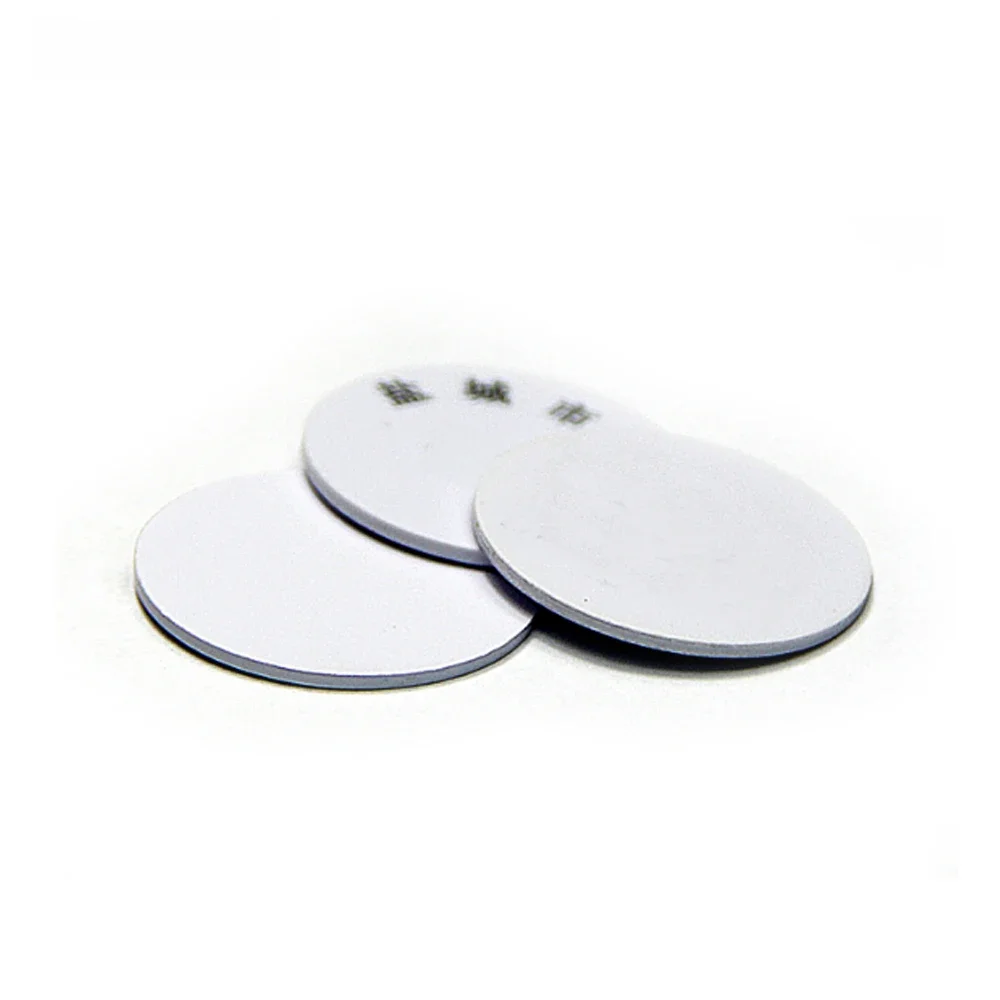 Adesivo PVC Coin Cards Tags, etiquetas à prova d'água, todos os telefones NFC, 3M, 25mm, 13,56 Mhz,