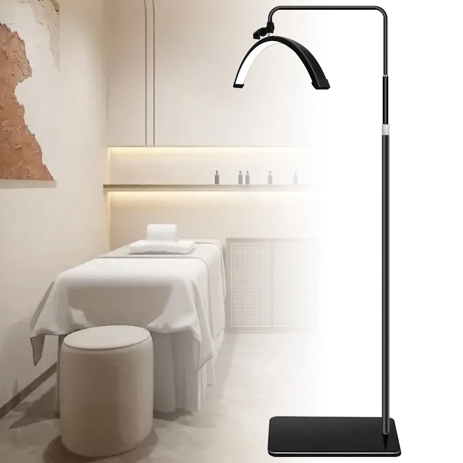 Wimpernlampe Halbmondlicht LED-Mondlampe Fotografie-Fülllicht für Wimpernverlängerung Beauty-Stehlampen für Make-up Schönheitssalon