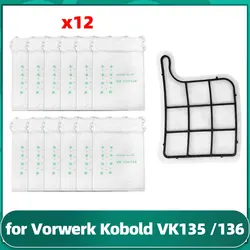 Sac à poussière pour aspirateur Vorwerk Kobold VK135 /136, protection moteur, filtre, accessoires, pièce de rechange, remplacement