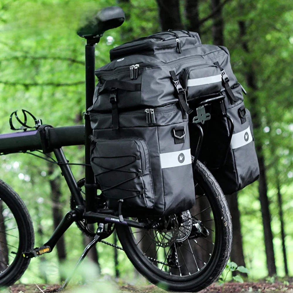 AliExpress Rhinowalk Bike Pannier Bag 3 In 1 Big Capacity With Rain Cover Rear Rack Seat Trunk Bags For Mtb Road Folding Bicycles E-Bike