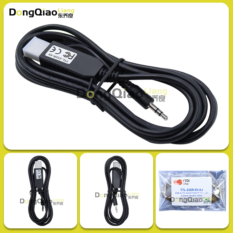 Pi cavi genuini FTDI TTL-232R-5V-AJ cu jack audio di 3,5 mm +5V (in magazzinu)