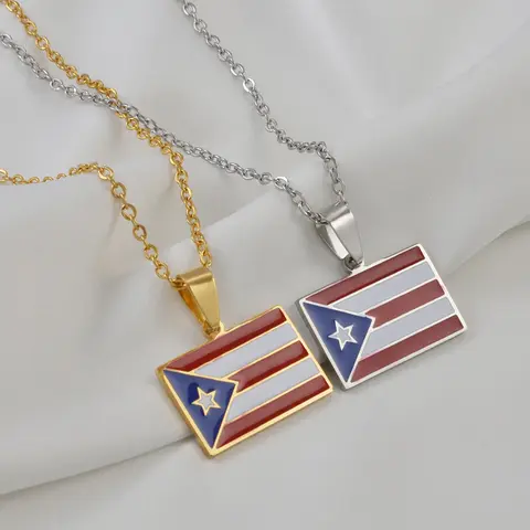 पीआर प्यूर्टो रिको पेंडेंट नेकलेस महिलाओं लड़कियों के लिए स्टेनलेस स्टील हवाई गुआम ग्वाडेलोप मायोटे हिबिस्कस फूल आभूषण #512862 8 best sales जपापुष्प - №7