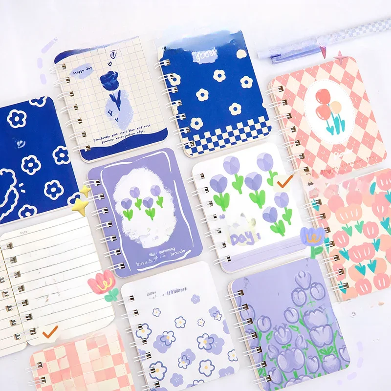 Cahier de poche A7 pour enfants, mini journal, bloc-notes doublé, mémo, vierge, étudiant, voyageur, fournitures scolaires, mignon, Kawaii