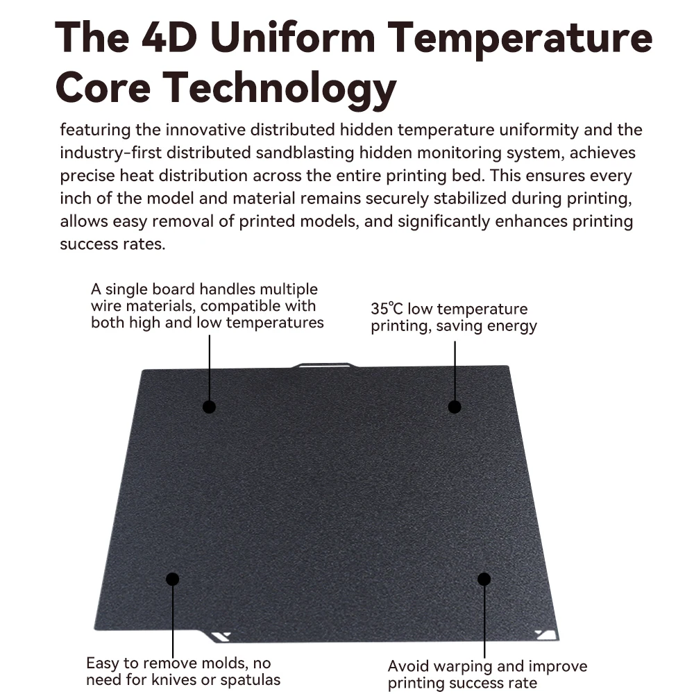 ترقية بناء لوحة ل Elegoo Centauri الكربون CryoNix 4D موحدة درجة الحرارة الأساسية التكنولوجيا 260 مللي متر * 260 مللي متر لوحة طابعة ثلاثية الأبعاد #3