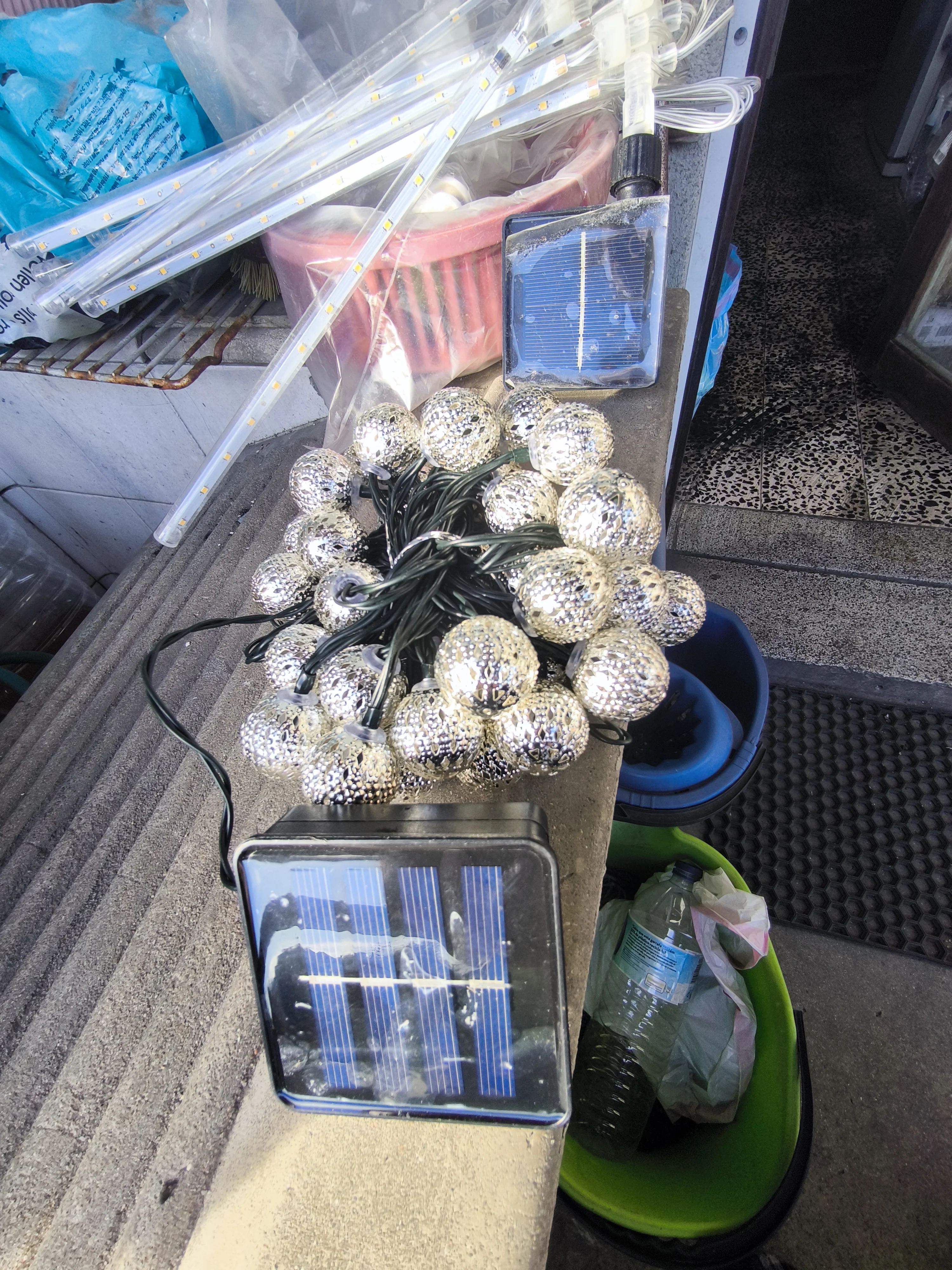 50/ 30/ 20 LED Moroccan Ball Solar String Lights Waterproof 8 Modes for Outdoor Garden Wedding Party Christmas Halloween Decor photo review