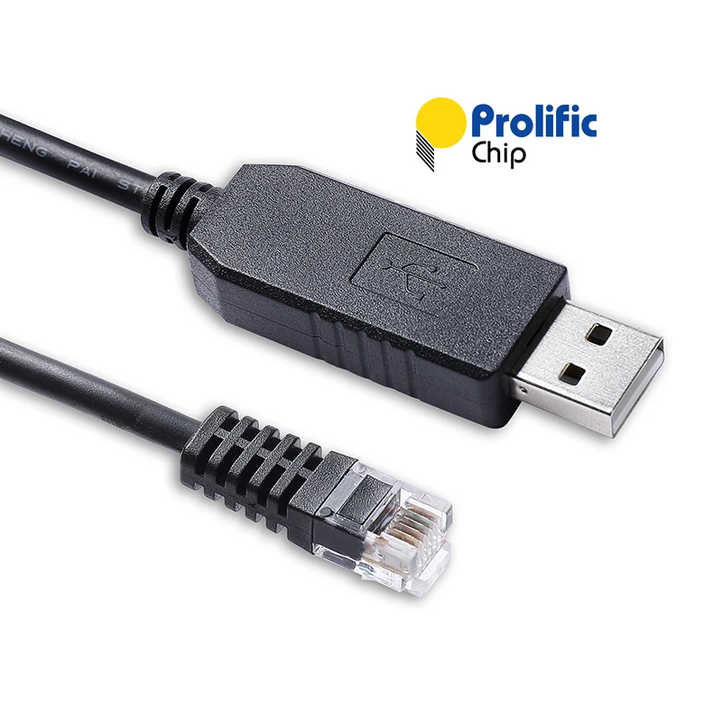 Prolific PL2303GT Kabel szeregowy USB RS232 do RJ11 6P6C do komunikacji PC Pace BMS 16S Lithium Iron Home Storage