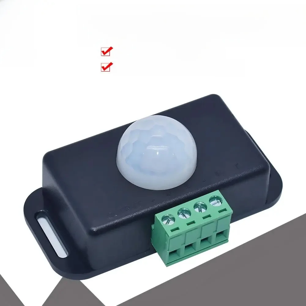 DC 12V 24V 6A Automatycznie regulowany przełącznik czujnika ruchu PIR Detektor podczerwieni Moduł przełącznika światła do lampy LED Strip Light — zdjęcie produktu 7