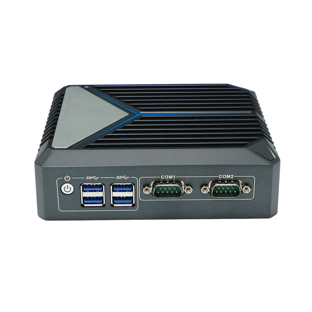 HUNSN Fanless Mini PC,Desktop Computer,HTPC,Kodi Nano Box,Intel N100,BX11,Windows 11/Linux Ubuntu,WiFi6/BT 5.2,TPM,2COM/LAN/HDMI