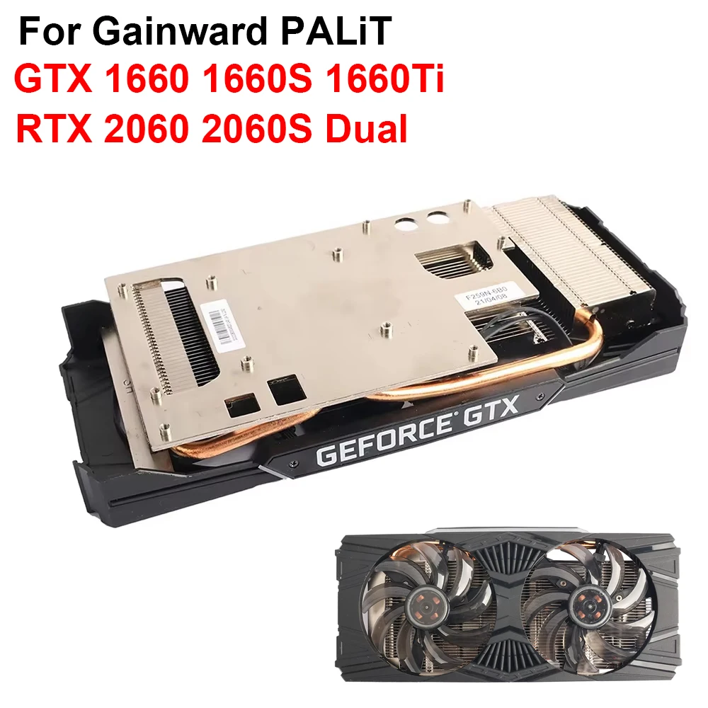 GPU Heatsink Cooling Fan Assembly For Gainward PALiT GTX 1660 1660S 1660Ti RTX 2060 2060S Dual Graphics Card Cooler DIY Repair