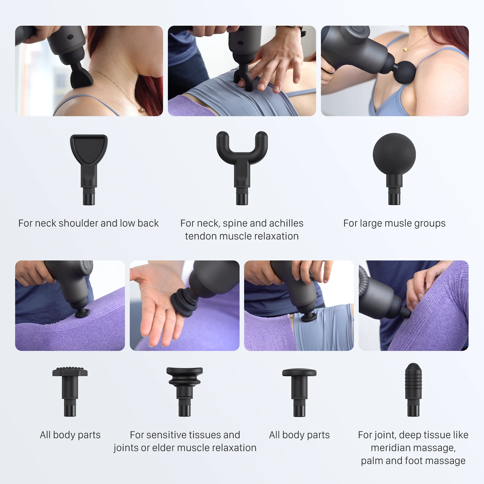 Mebak 3 Massage Gun, 2800RPM 12MM Depth Professional Muscle Percussion Massage Gun Deep Tissue for Athletes, Shoulder Leg Back