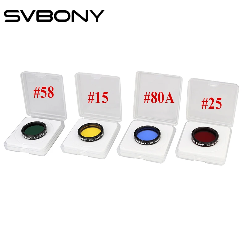 SVBONY Eyepiece LRGB  Filters Set 1.25''  for Planetary Details Ideal Accessory SV127