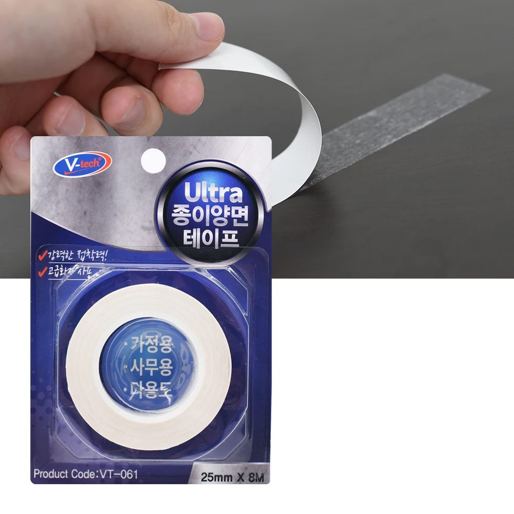 VT-061 V-TECH Ultra double-sided tape paper form transparent