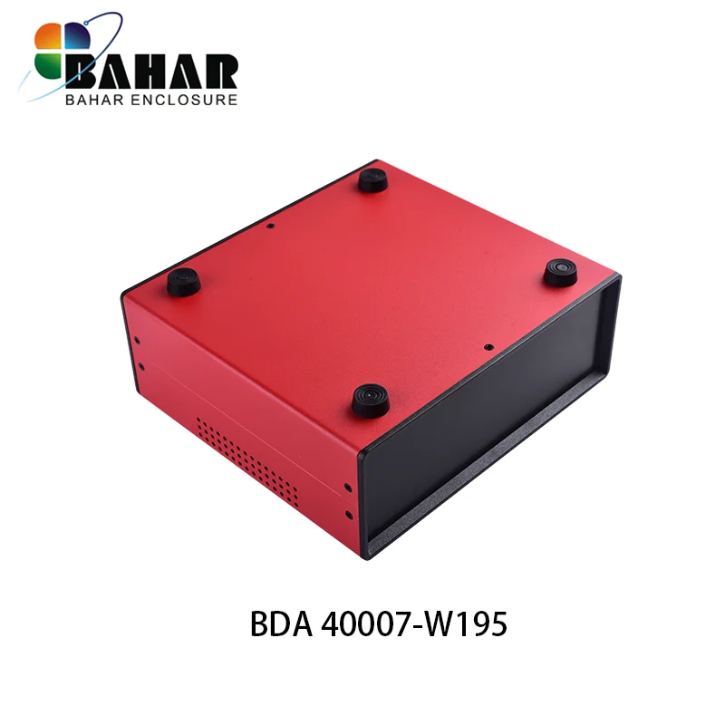 Modern Bahar Iron Enclosure Desk Top Wire Junction Box Instrument Shell flat Cover BDA 40007 electrical power amplifier shell