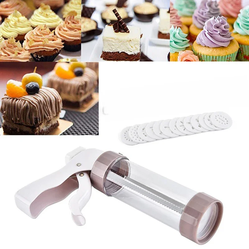 Pistolet à biscuits manuel, Kit de presse à biscuits, pistolet à crème, Machine de décoration, Machine à presser, appareil de fabrication de Churros, outil de cuisson, bricolage