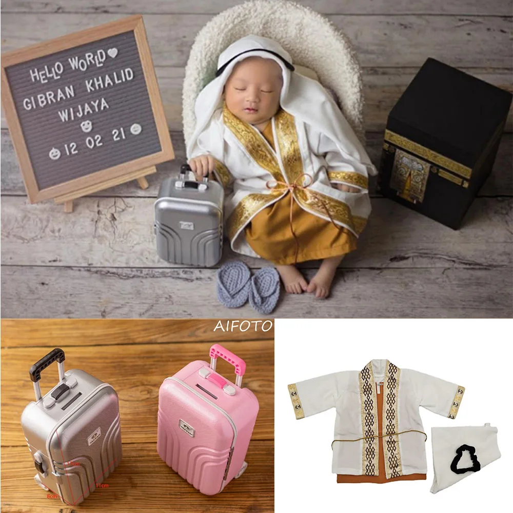 Newborn Photography Props Baby Creative Props Mini Trunk Suitcase Luggage Fotografia Studio Accessories Bebe Diy Photo Props