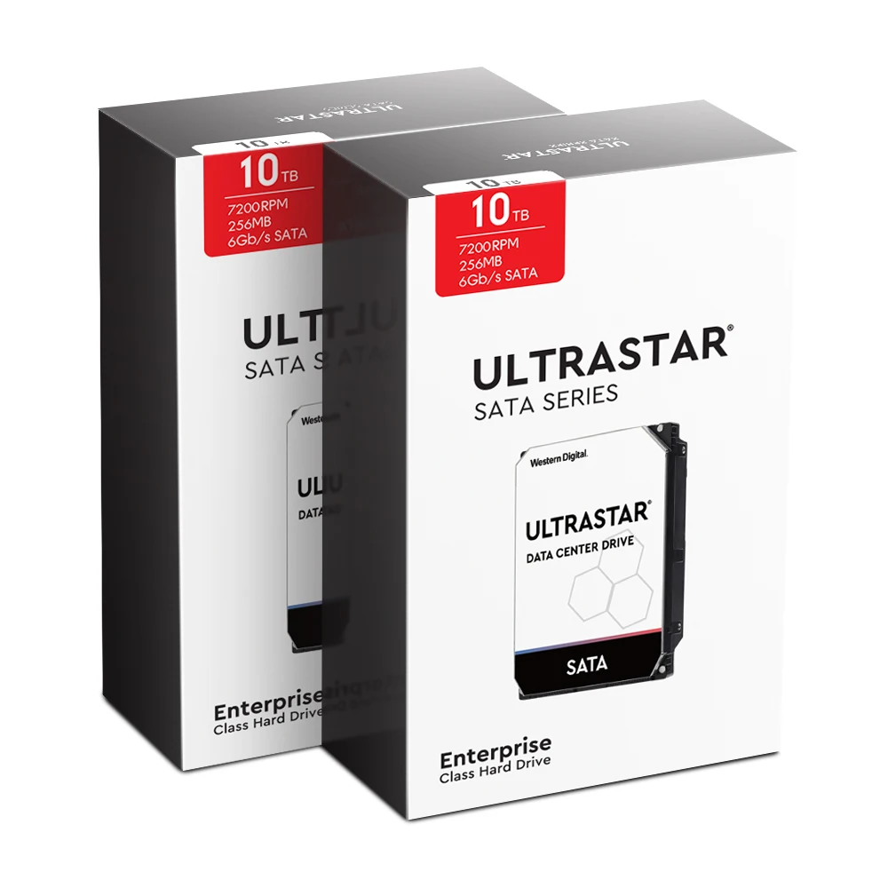 Wd Ultrastar الموزع الرسمي المعتمد Hc330 Wus721010Ale6L4 10Tb Package Sata3 ضمان لمدة 3 سنوات محرك الأقراص الصلبة Hdd