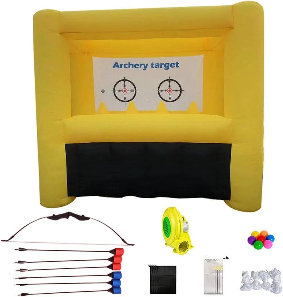 Inflatable Archery Range Floating Ball Shooting Archery Target Interactive Sport Games for Parties, Lawn Games,Team Events