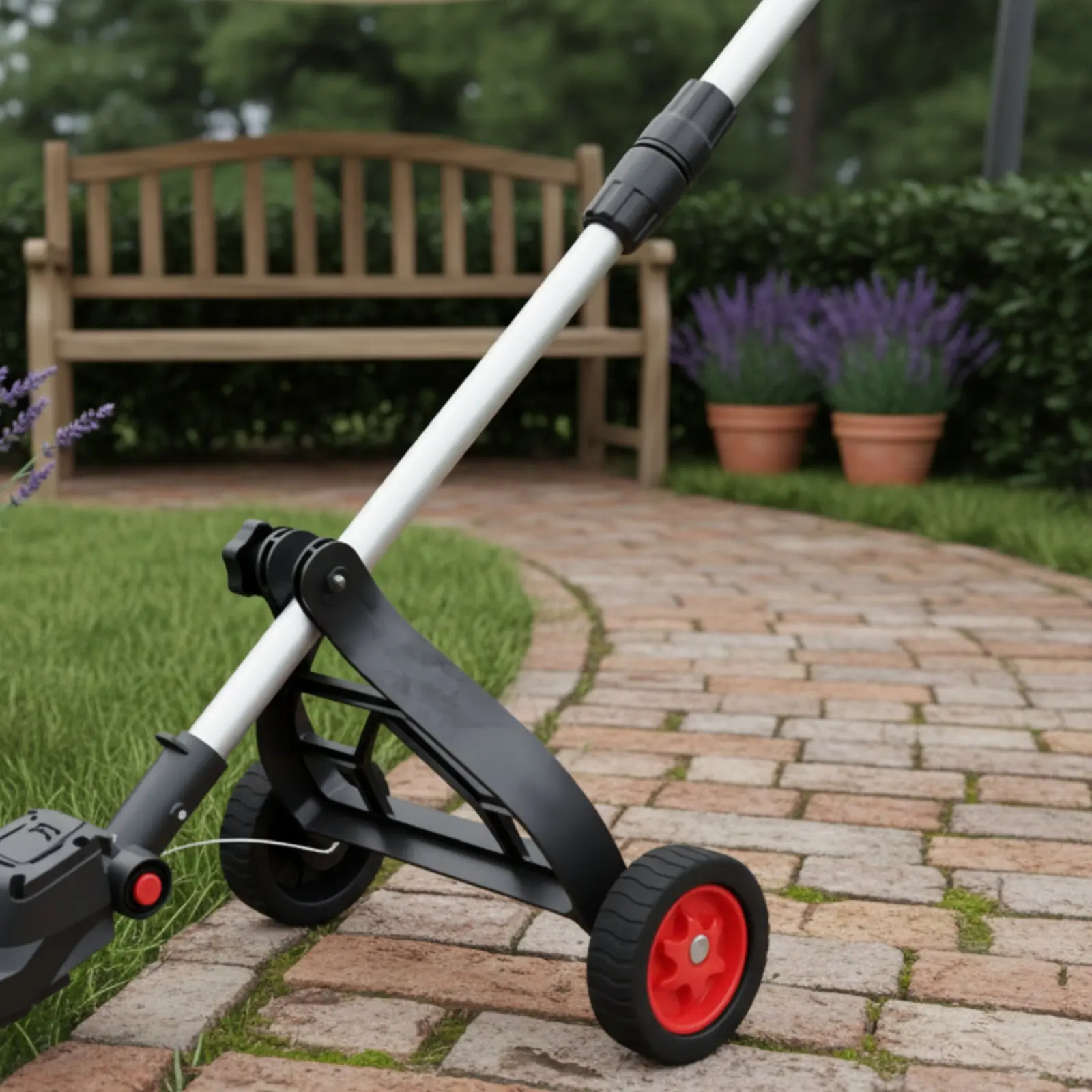 Movable Auxiliary Support Wheel Mobile Bracket Wheel Lawn Garden Cutting Machine Replacement Accessory for Lawn Grass Trimmer