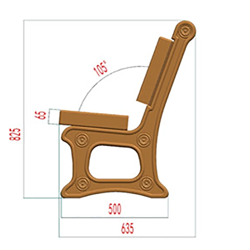 New product precast plastic injection concrete cement stone bench moulds for outdoor garden and yard