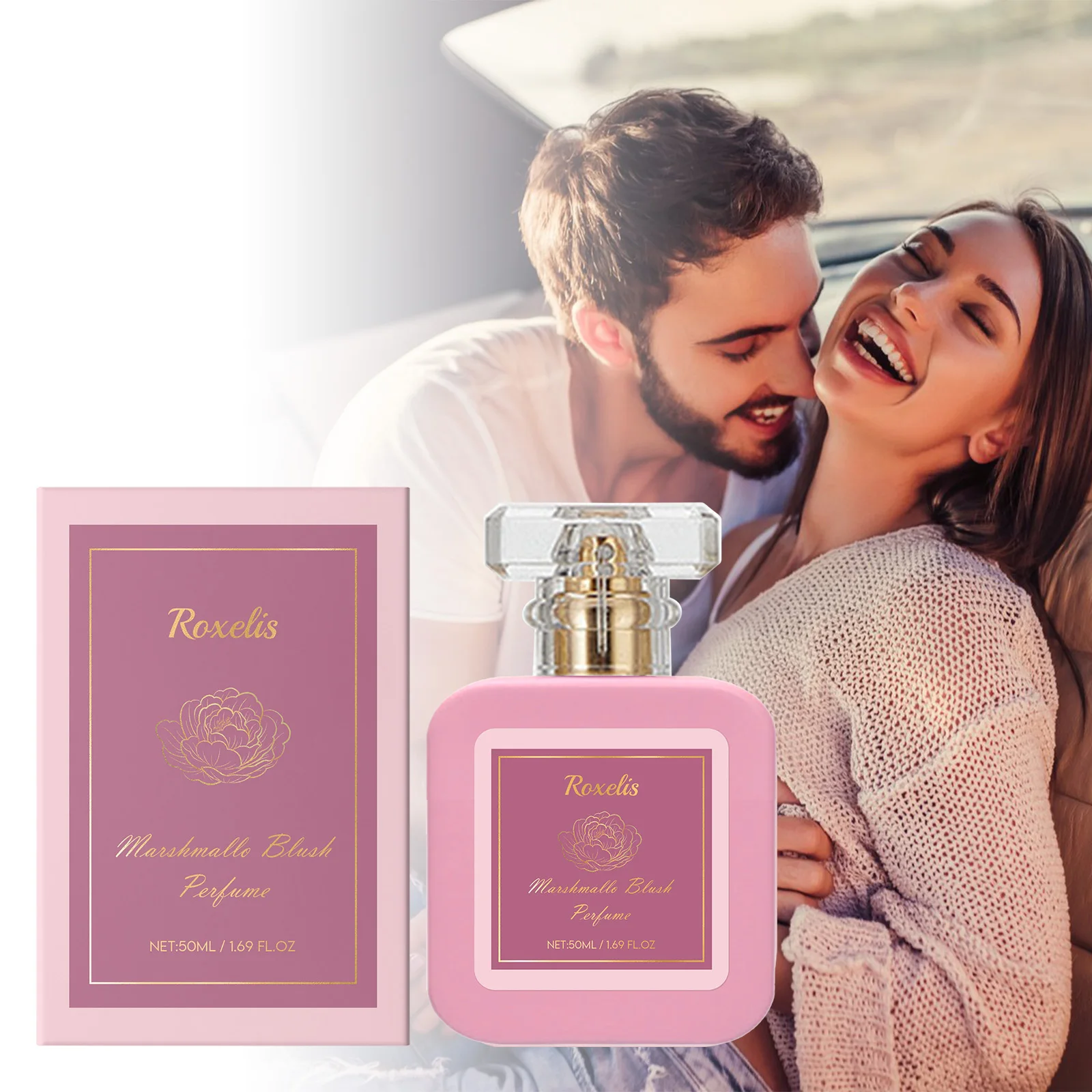 Roxelis Strawberry Candy Sweet Perfume Captivating Charming Long-Lasting Fragrance Dating Multi-Scene Portable Women's Perfume