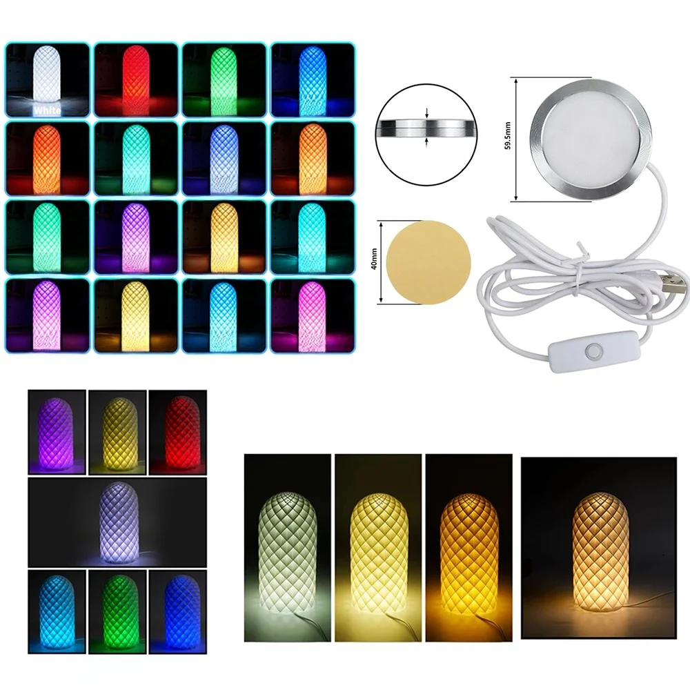 DIY Model dla Bambu Lab Led Lamp Kit For Bambulab Light Kit Warm White / Multicolor Led Light Parts 3D Printing Parts — zdjęcie produktu 7