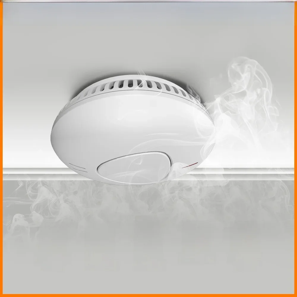 10-Jaar Levensduur Batterij Rookmelder Fire Alarm Smart Home Security Optische Sensor 85db Hoge Decibel Met EN14604 Gecertificeerd,Ondersteuning laagspanningsalarm, insectenbestendig ontwerp; - afbeelding 2