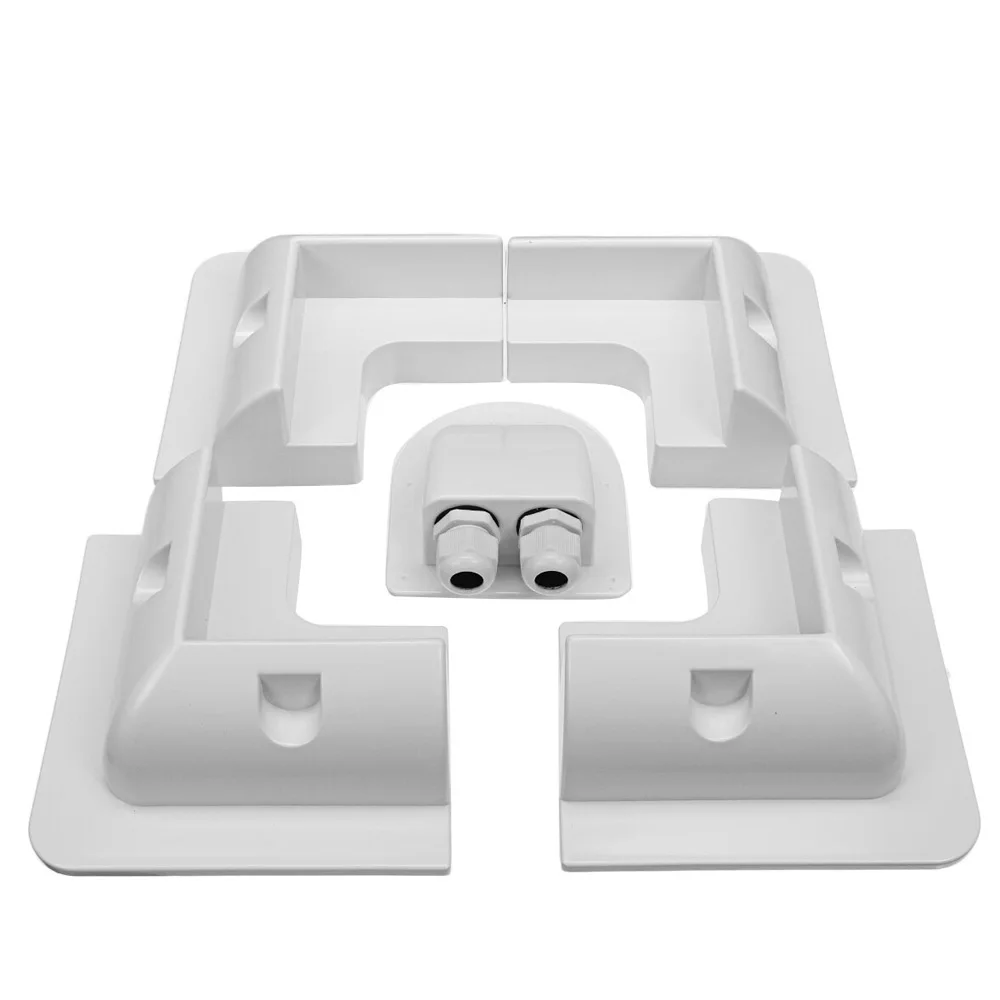 IP68 waterdichte zonne-energie-aansluiting voor stacaravans, kabelingang behuizing 5,12 inch lang x 3,74 inch breed x 1,57 inch hoog, geschikt voor stacaravans, boten en jachten