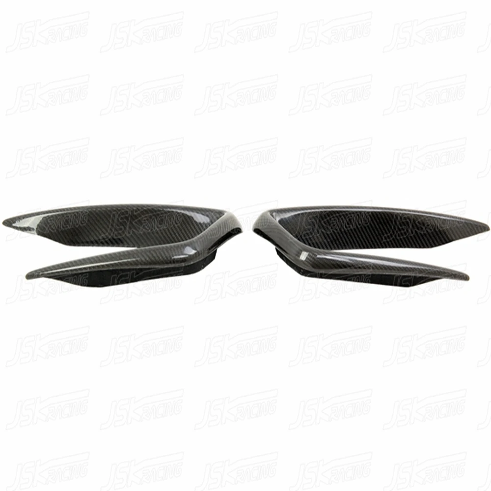 JSK Style Carbon Fiber Headlight Air Duct Cover Trim For Honda Civic Fd2 4Dr 2006-2010