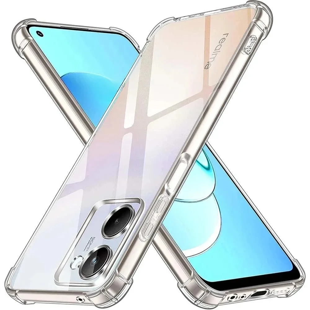 Shockproof Airbag TPU Case for Realme C67 C65 C63 C61 C55 C53 C51 C33 C31 C30 Protective Cover Capa Fundas Coque