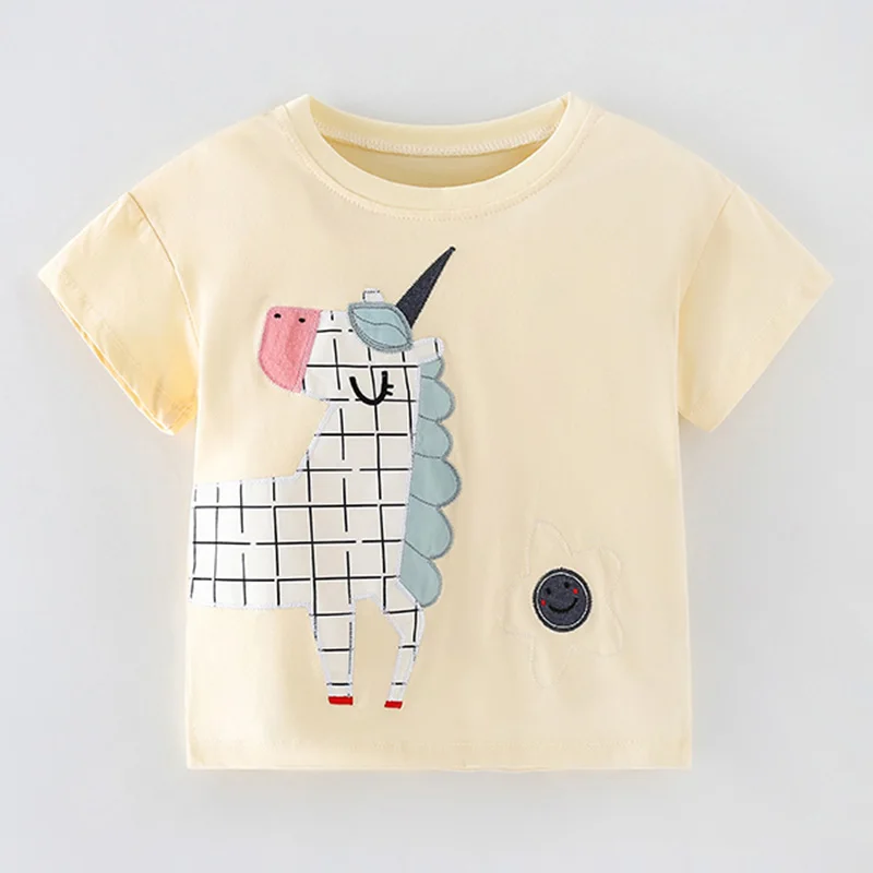 

Brand New Quality 100% Cotton Baby Girl Clothes Short Sleeve T-shirt Infant Kids Children Casual Tops Bebe Girls 2024 Summer Tee