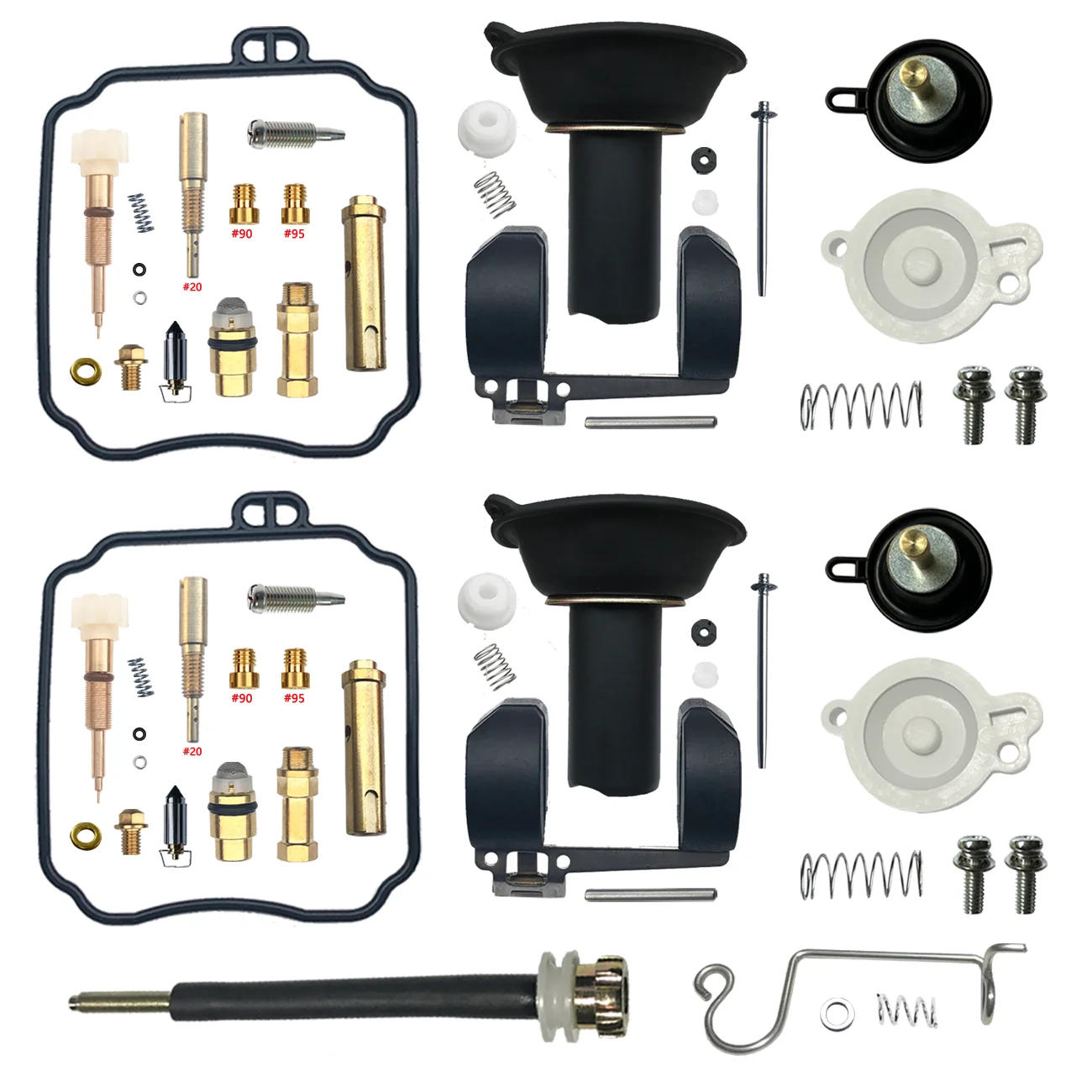 YAMAHA V-STAR DRAGSTAR XVS650 Carburetor Repair Kit Motorcycle Carb Float Diaphragm Aircut Throttle Screw Set Parts