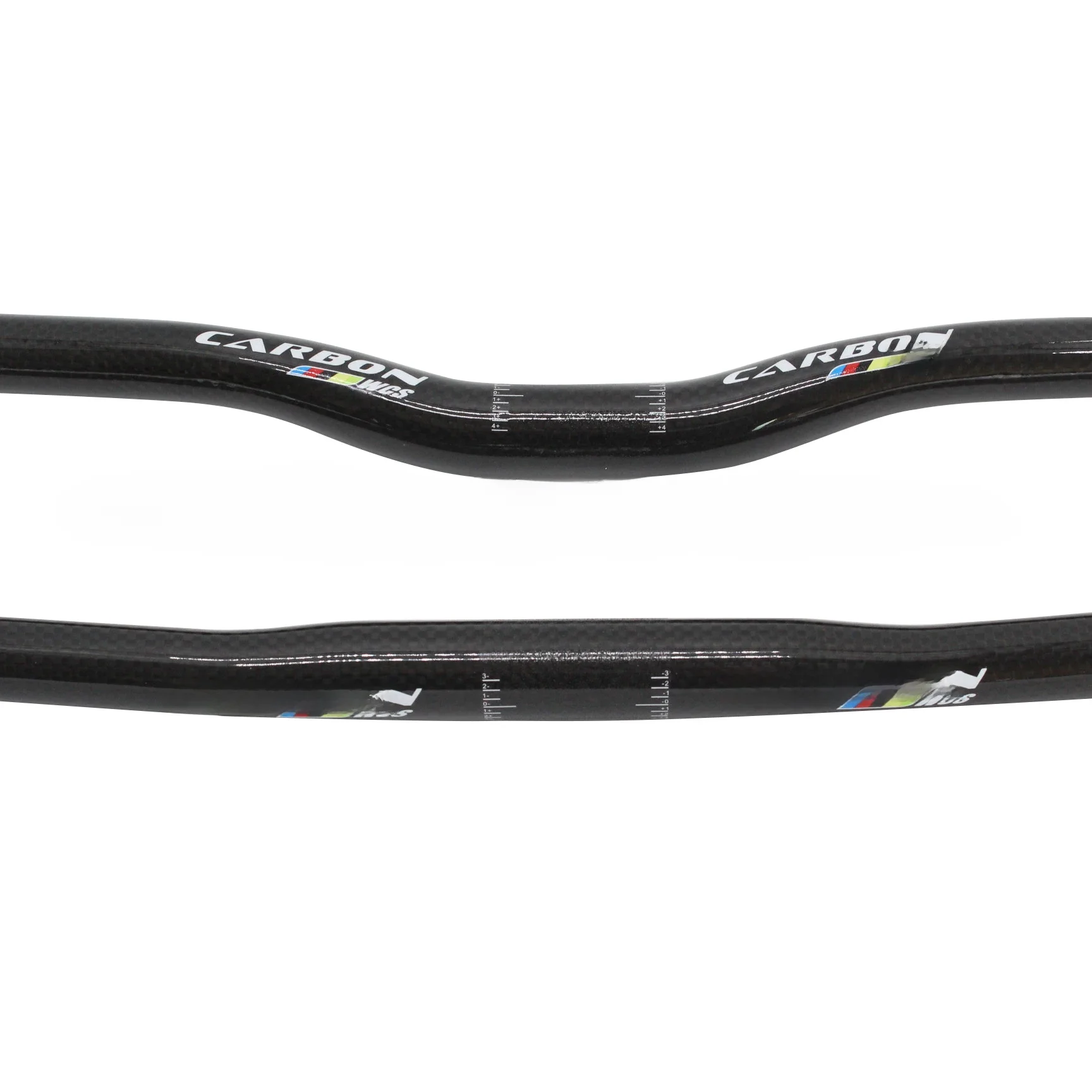 AliExpress New Mountain Bike 3K Full Carbon fibre Handlebar carbon Bicycle handlebar flat rise MTB Small bore bar 25.4x580-720mm light part