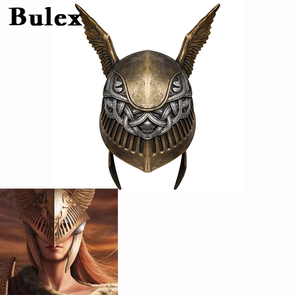 Bulex Eldon Cirkel Latex Helm Valkyrie Malene Helm Perifere Halloween Cosplay Masker Props Collectie Ornamenten