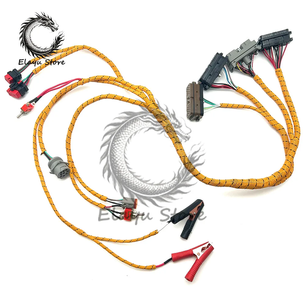 لكابل CAT فحص شامل لشركة كاتربيلر C6.4 C6.6 C7 C-9 C9 C13 C15 3126B ECU ECM محرك التشخيص سلك تسخير