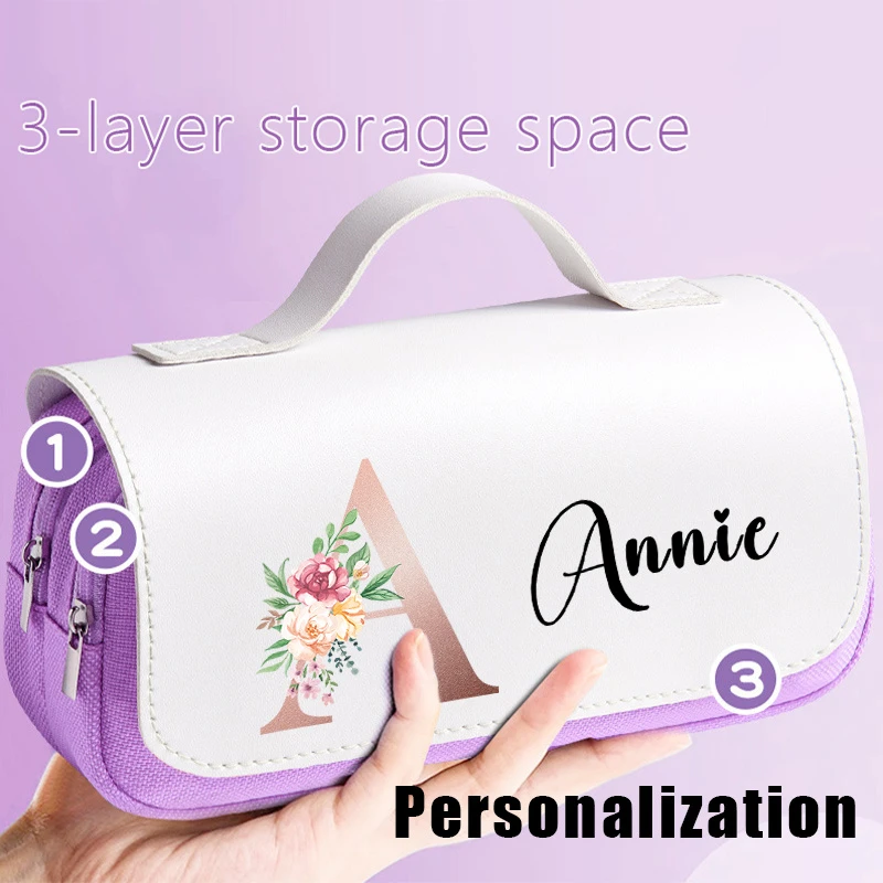 estojo-de-lapis-personalizado-com-iniciais-roxas-e-alca-organizador-de-material-escolar-e-de-escritorio-de-3-camadas-para-criancas